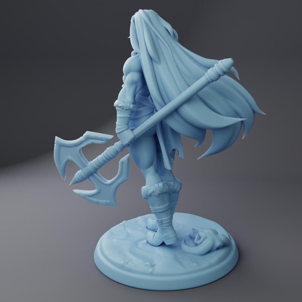 Inga the Goliath Barbarian By Twin Goddess Miniatures