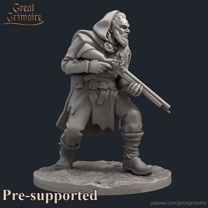 Jager Brothers Huntsmen from "Grimm Tales" by Great Grimoire Miniatures RPG