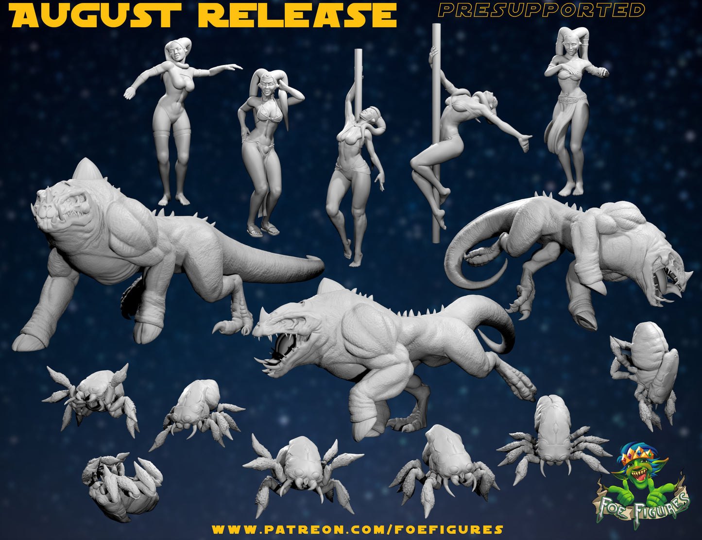 Alien Dancers & Creatures by Foe Figures Miniatures