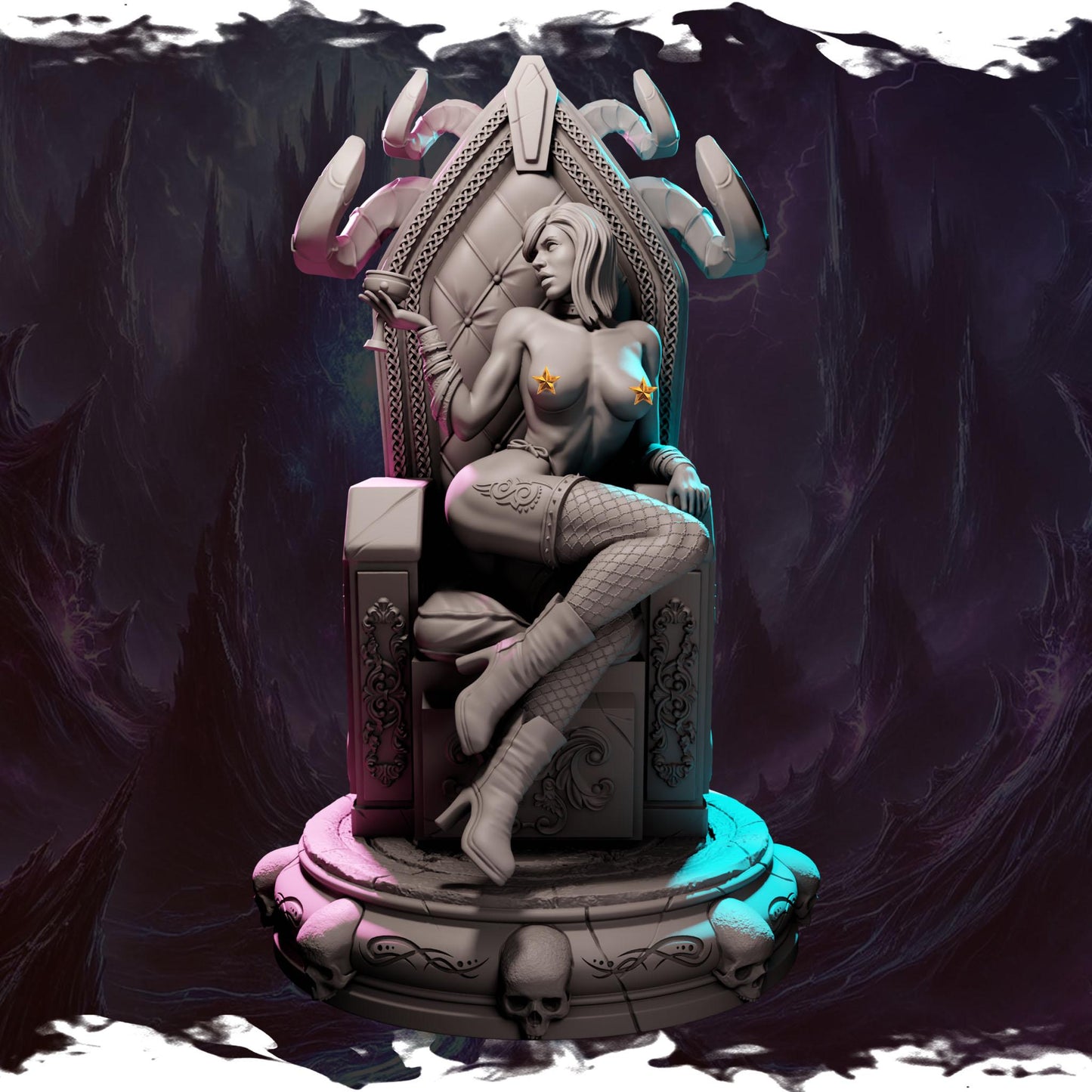 Tzelara from "Ladies of Chaos Aftermath" by Blackbird Miniatures