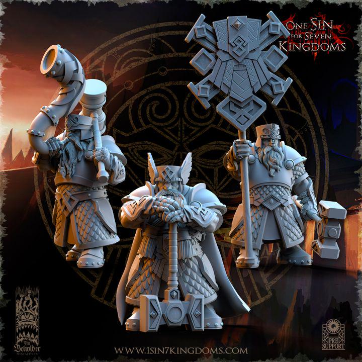 Dwarven Kingdoms Hammer Brotherhood Warriors by Beholder Miniatures