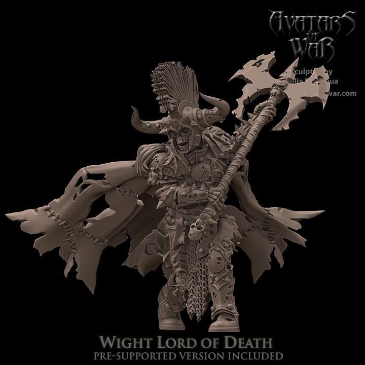 Undead Wight Lord with Axe by Avatars of War Miniatures