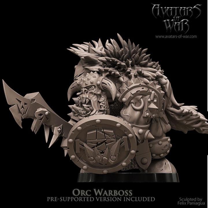 Orc Warboss by Avatars of War Miniatures