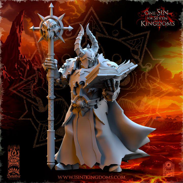 Realms of Mayhem Demonaz, Ascended Sorcerer by Beholder Miniatures