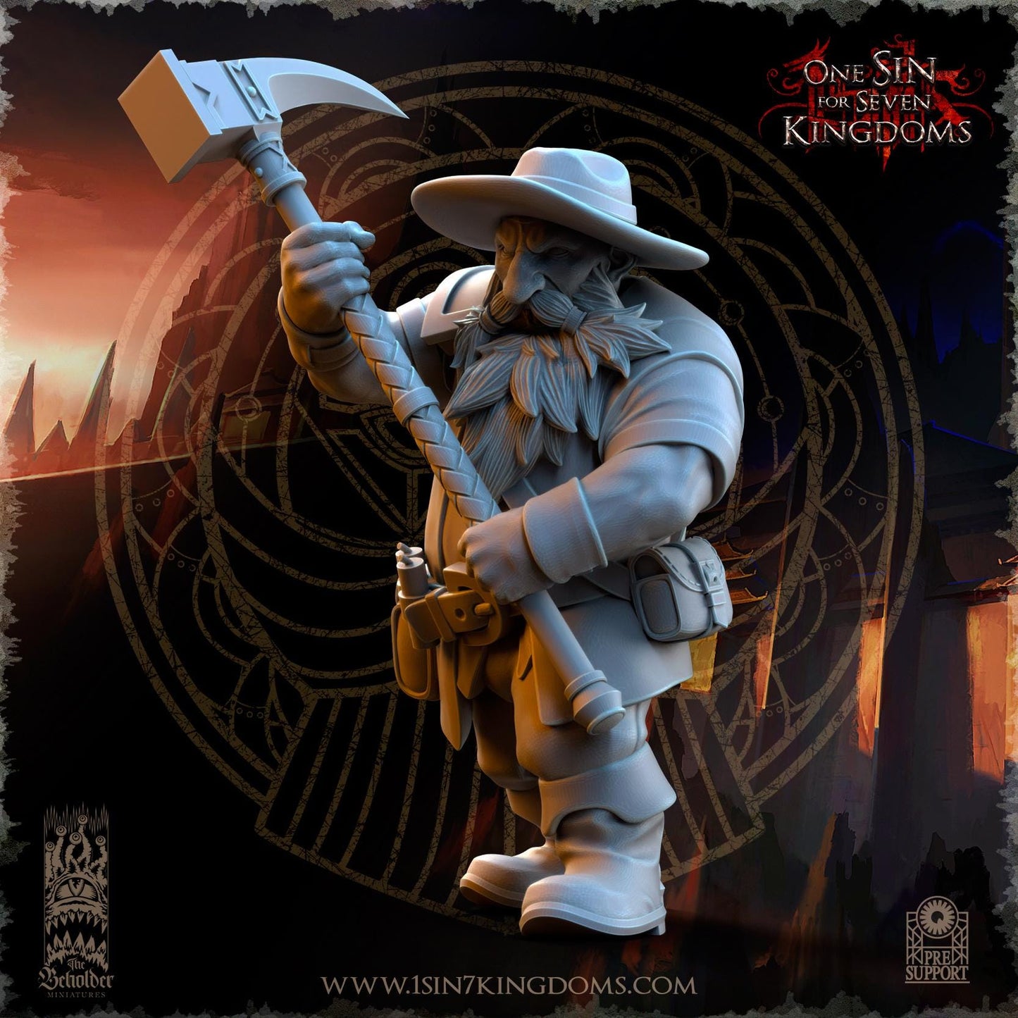 Dwarven Kingdoms Miners by Beholder Miniatures