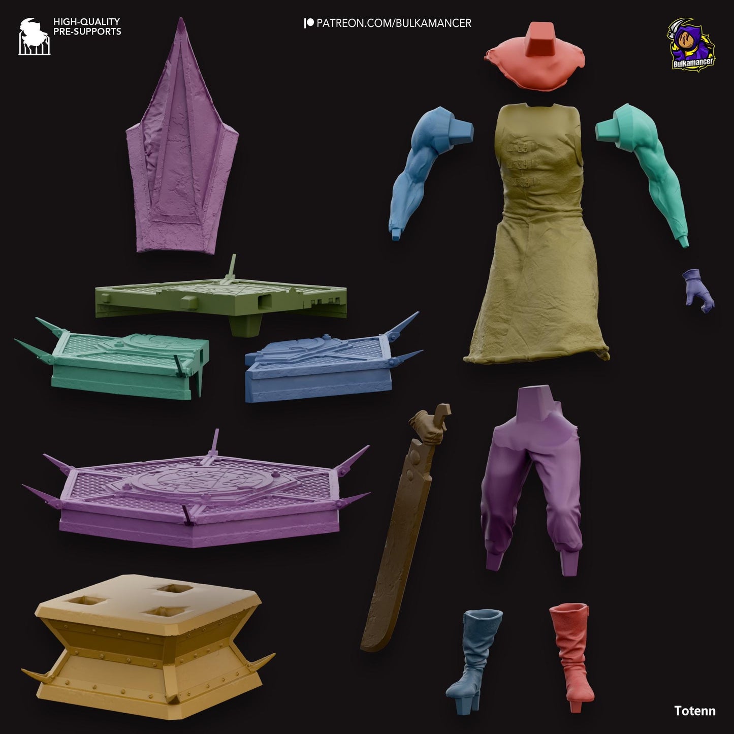 The Executioner Statue Model Kit by Bulkamancer Sculpts
