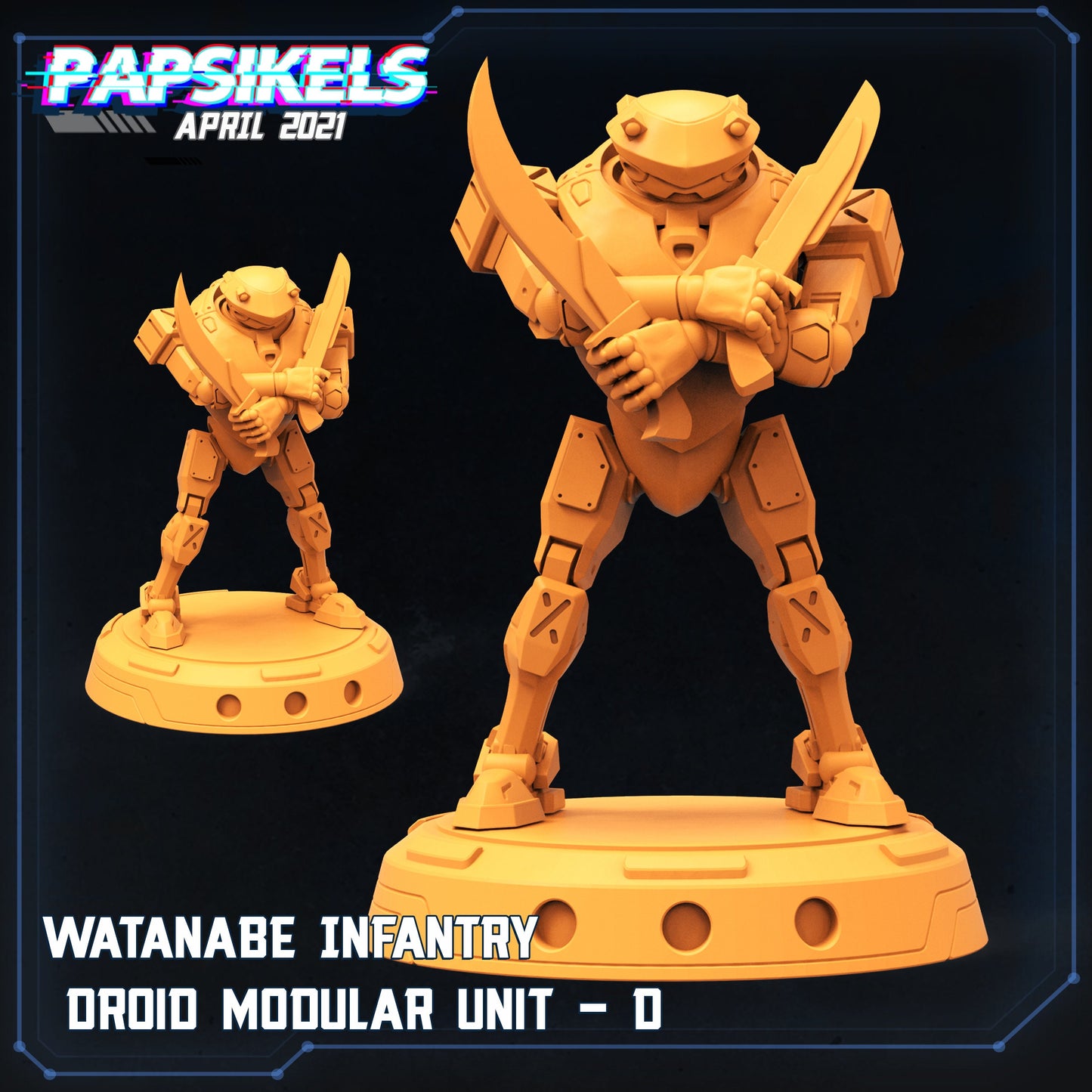 Watanabe Infantry Droids by Papsikels Miniatures