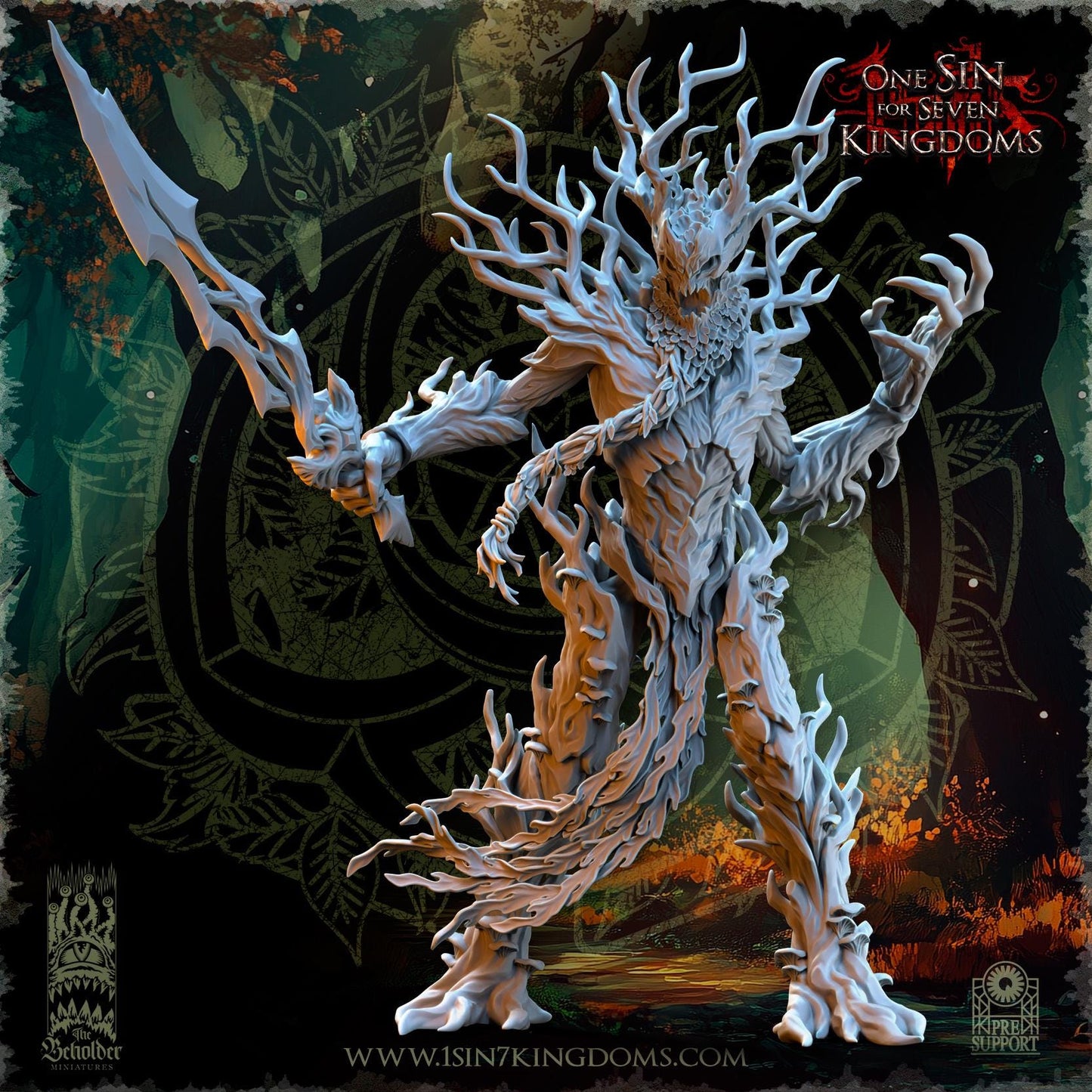 Evergreen Elves Ohru, Tree Shepherd by Beholder Miniatures