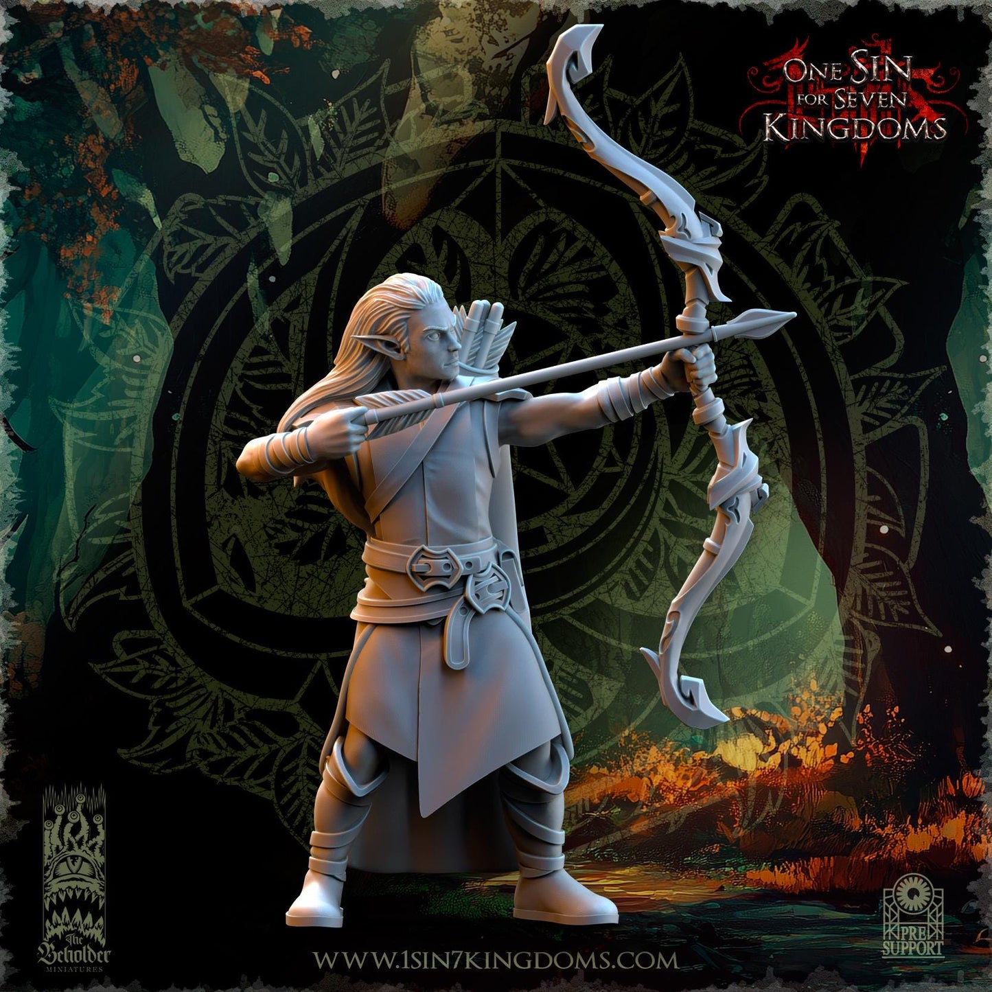 Evergreen Elves Rangers by Beholder Miniatures