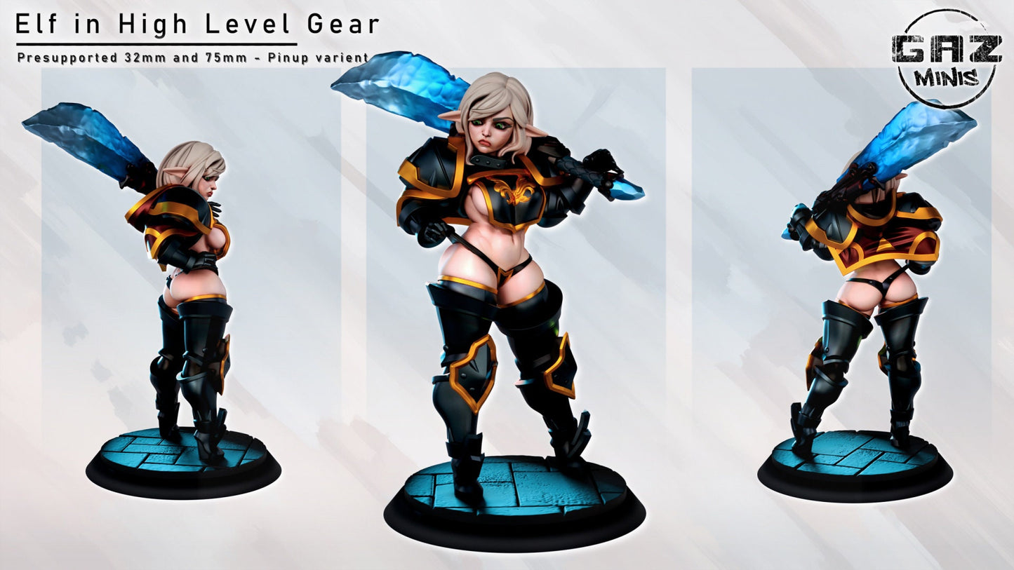 Elf in High Level Gear by Gaz Minis