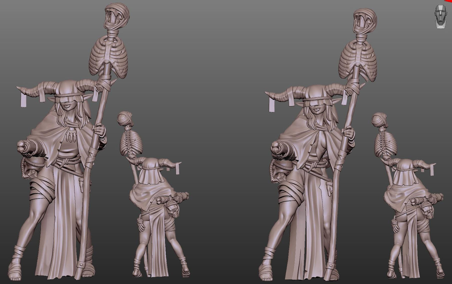 Violet Duskmire Necromancer by Gaz Minis