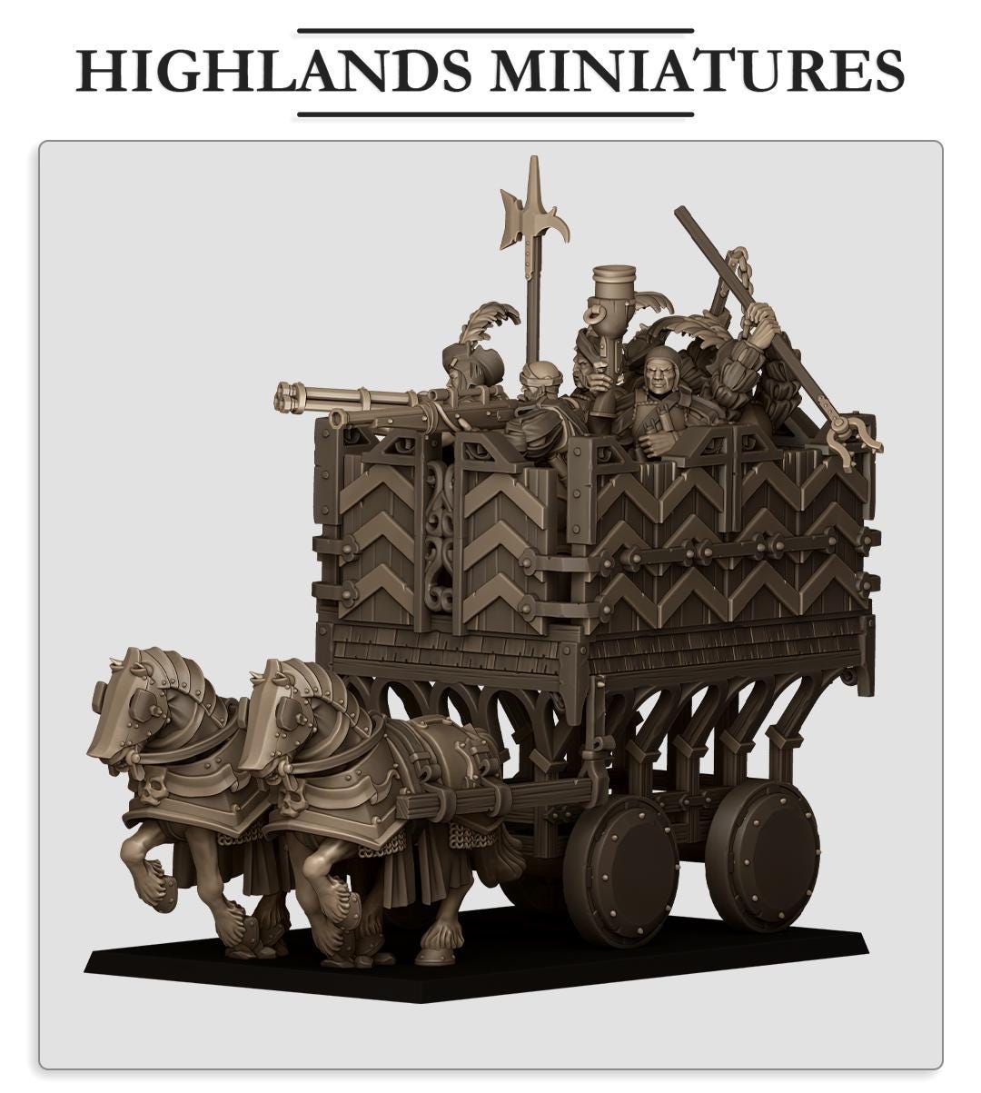 Sunland Armored Wagon by Highland Miniatures
