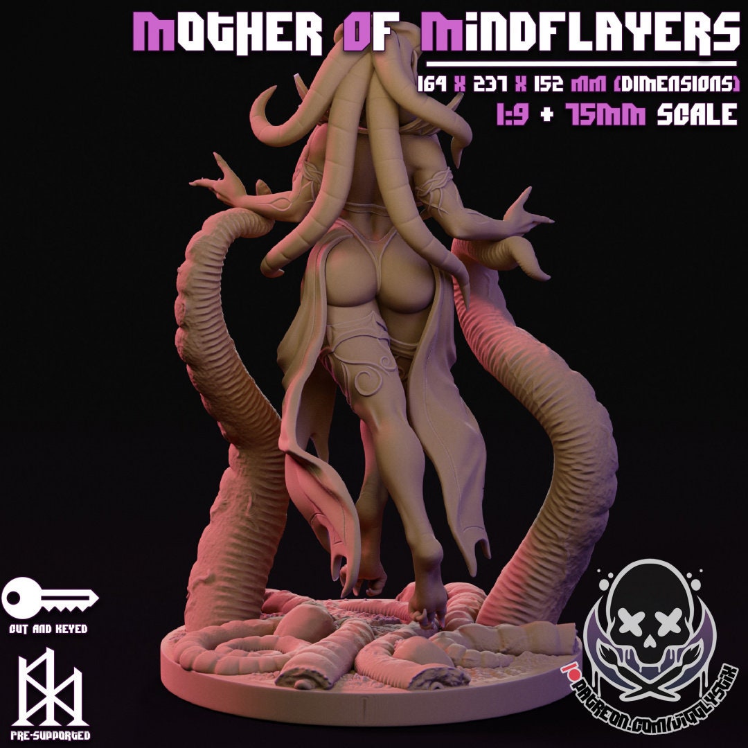 Mother of Mindflayers by Jigglystix Pin Up Factory Miniatures
