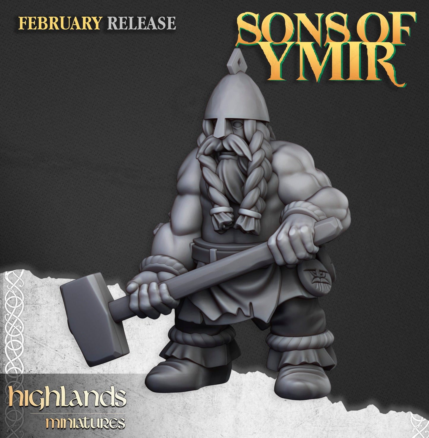 Dwarf Rune Lord with Forge by Highland Miniatures