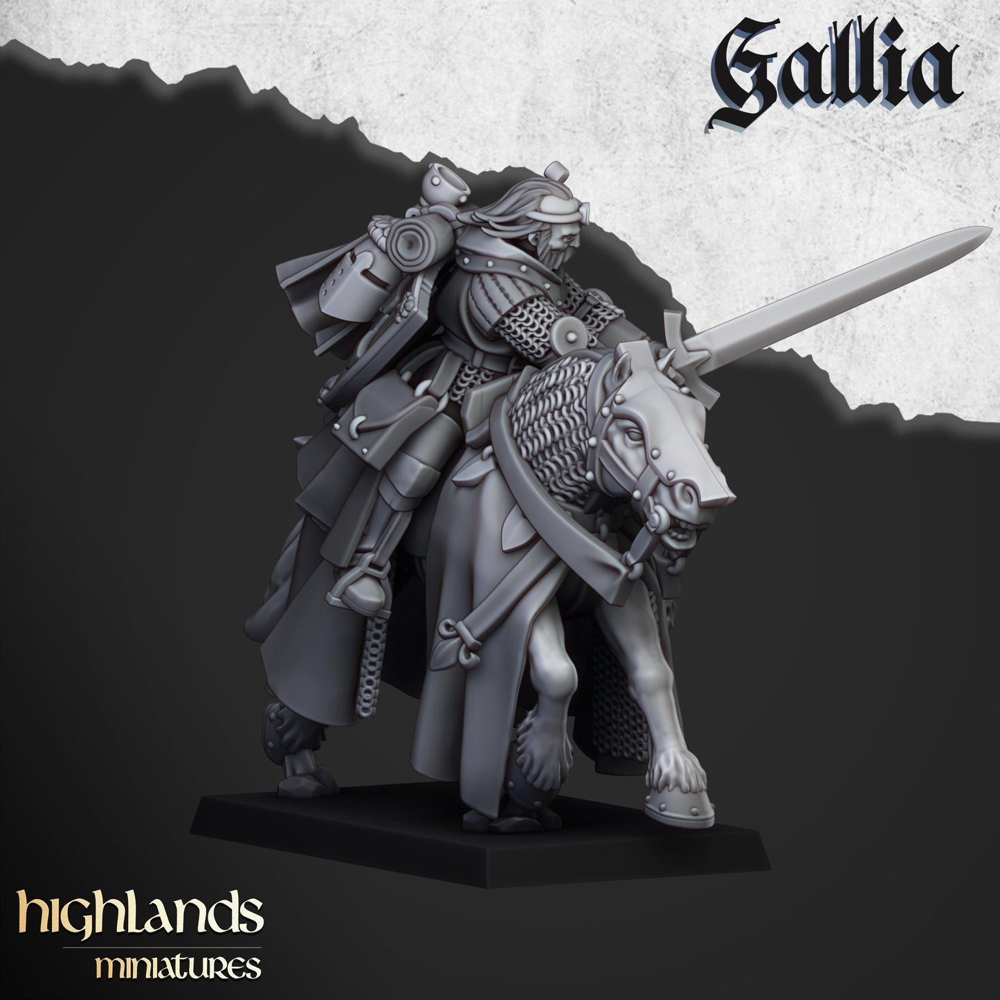 Questing Knight Unit of Gallia by Highland Miniatures