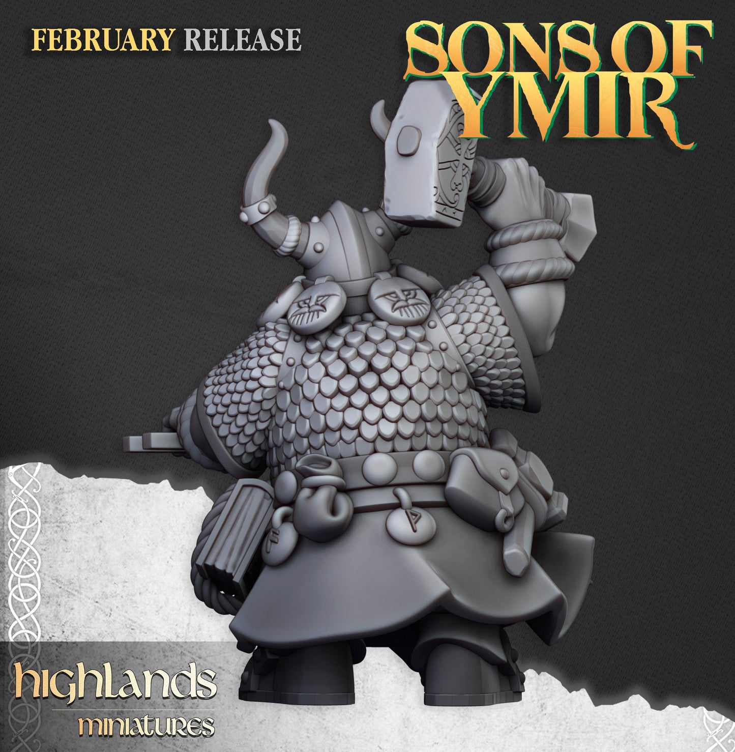 Dwarf Rune Lord with Forge by Highland Miniatures