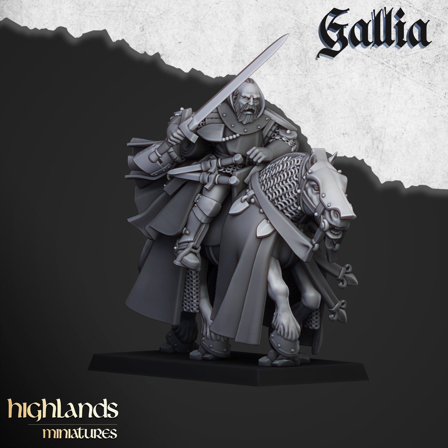 Questing Knight Unit of Gallia by Highland Miniatures