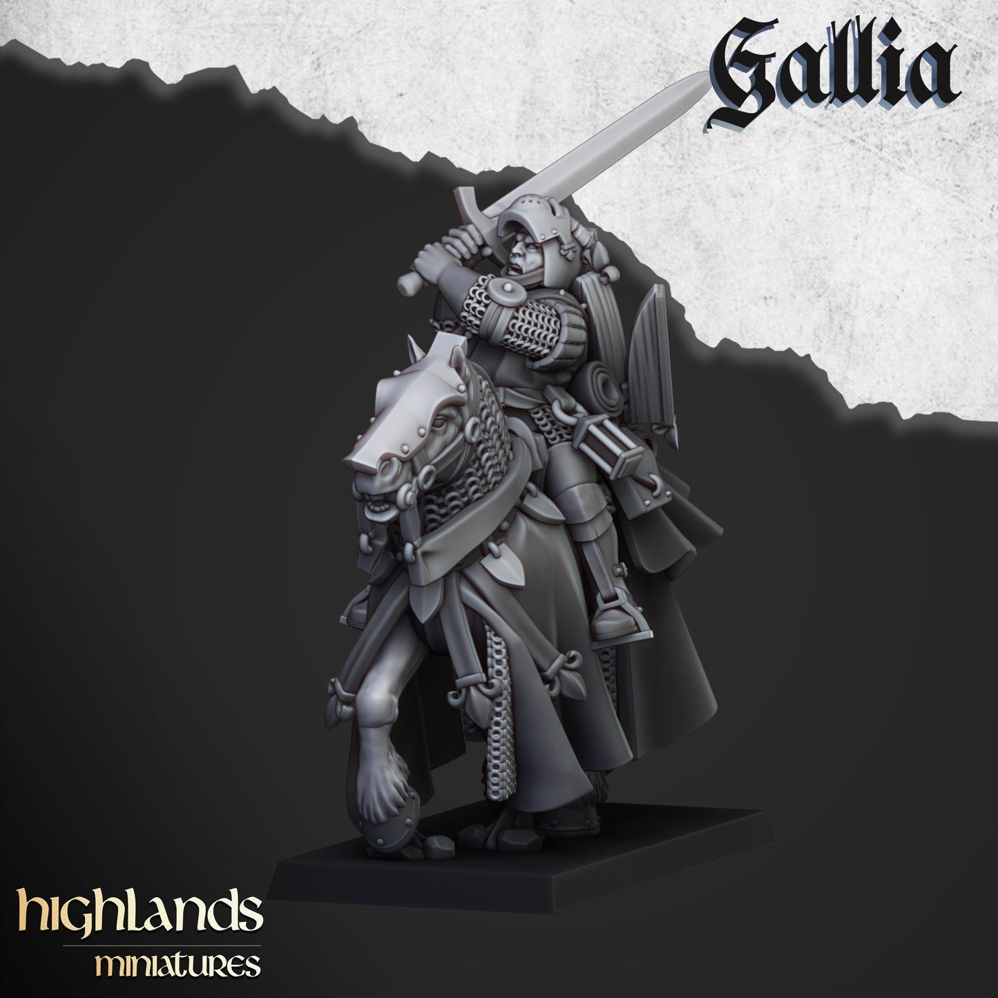 Questing Knight Unit of Gallia by Highland Miniatures
