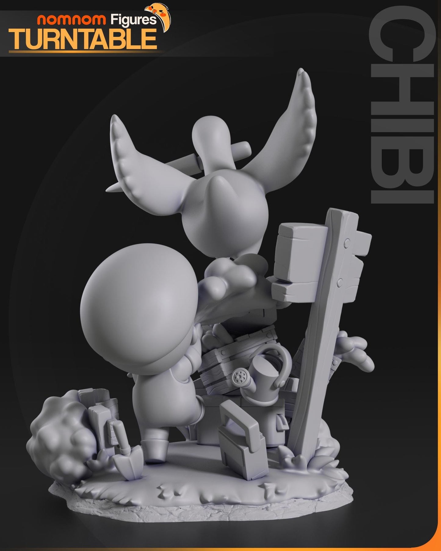 Chibi Goose Statue Model Kit by Nom Nom Figures
