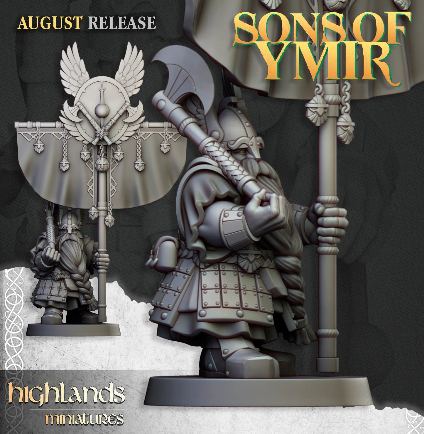 Dwarf Veterans Unit by Highland Miniatures