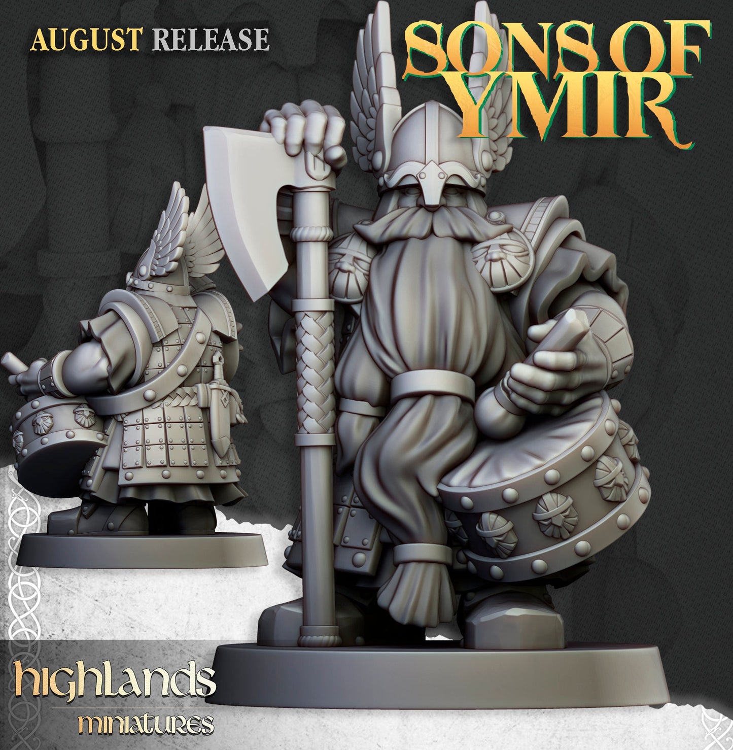 Dwarf Veterans Unit by Highland Miniatures