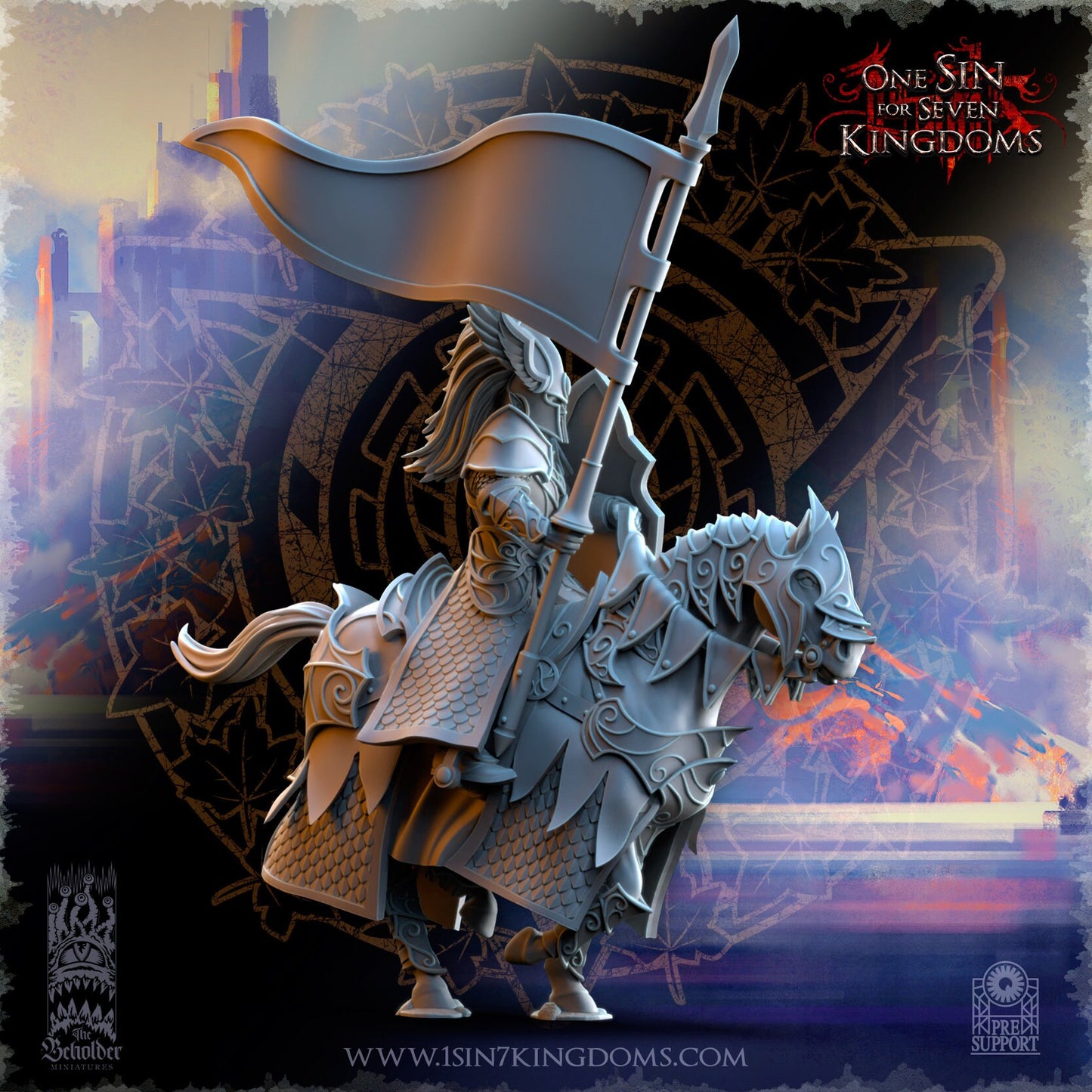 Elf Silver Knights by Beholder Miniatures