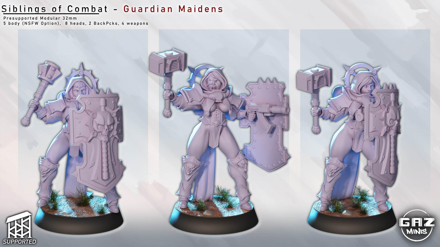 Guardian Maidens - Siblings of Combat by Gaz Minis