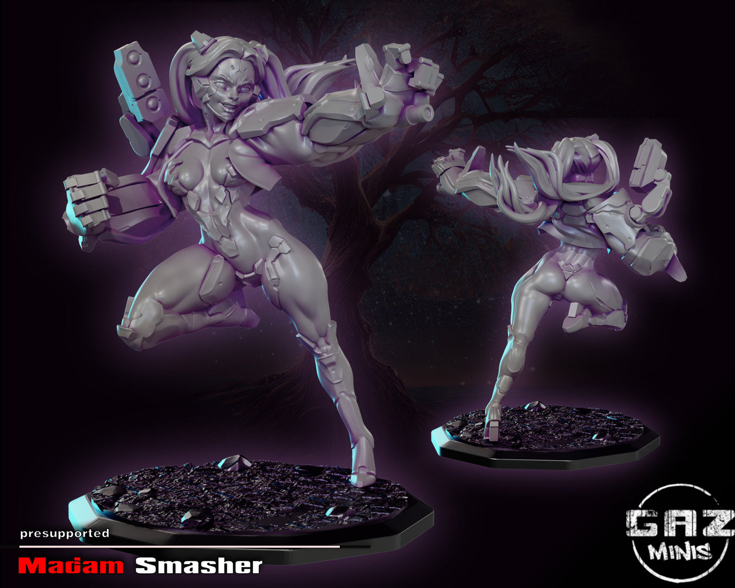 Madam Smasher by Gaz Pin Up Miniatures