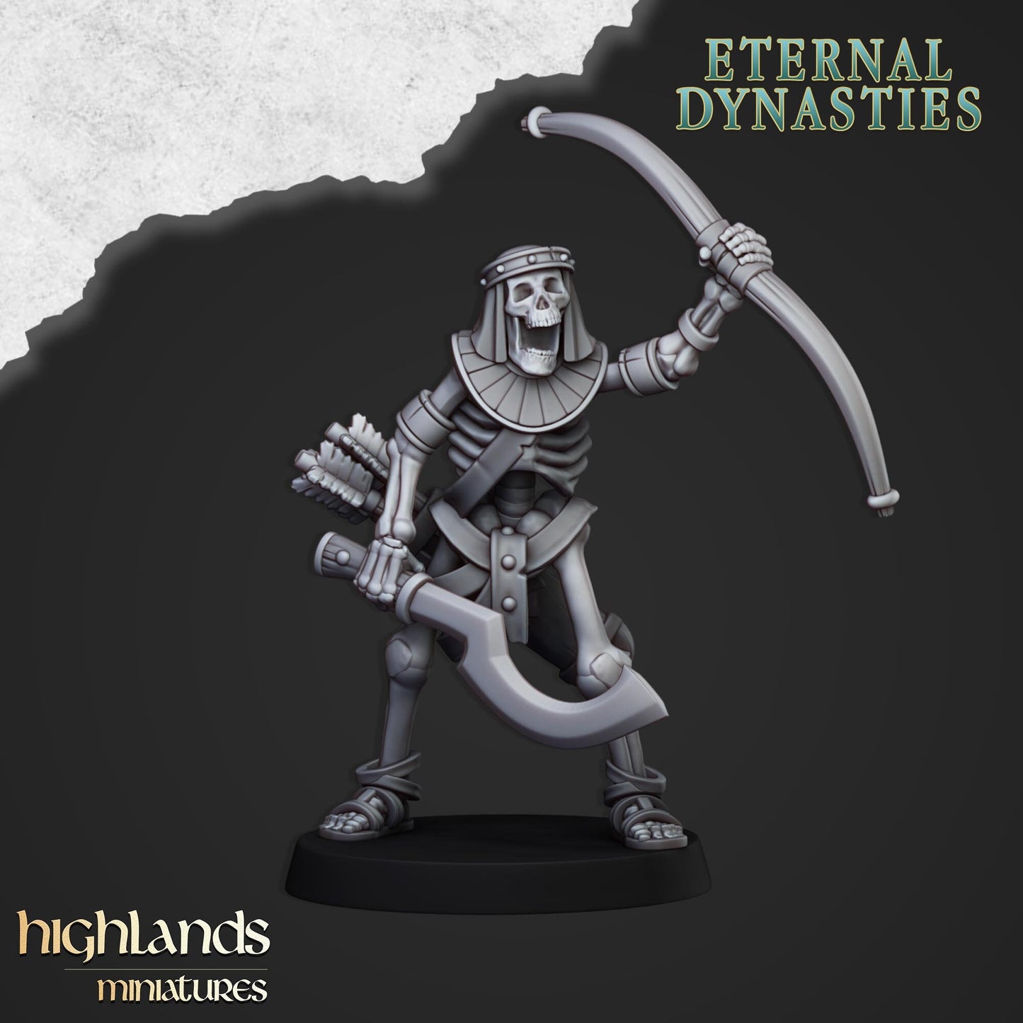 Skeleton Archer Unit From Eternal Dynasties By Highland Miniatures