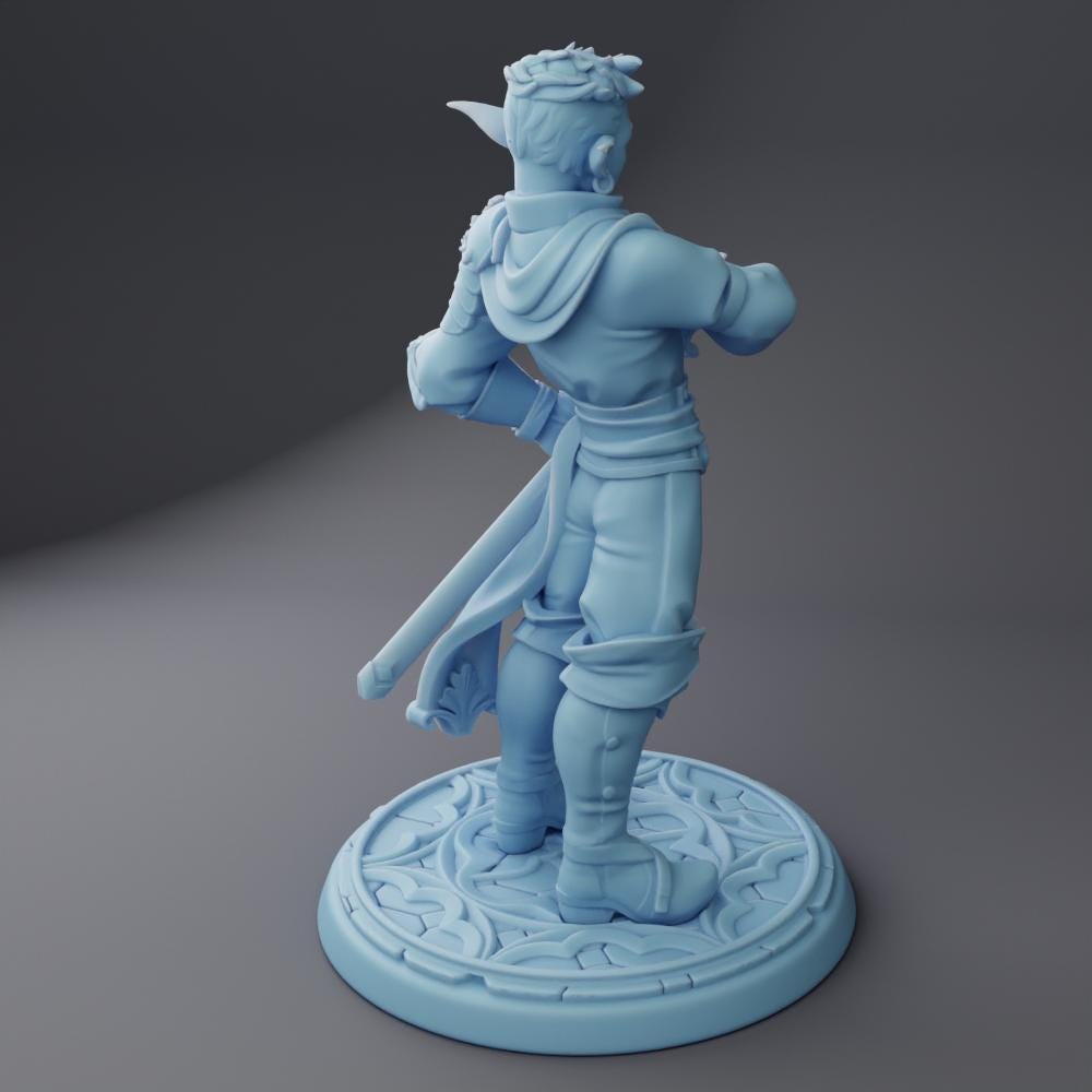 Marshall the Elven Fighter By Twin Goddess Miniatures