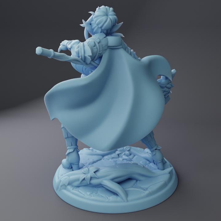 Nora the Elven Defender By Twin Goddess Miniatures
