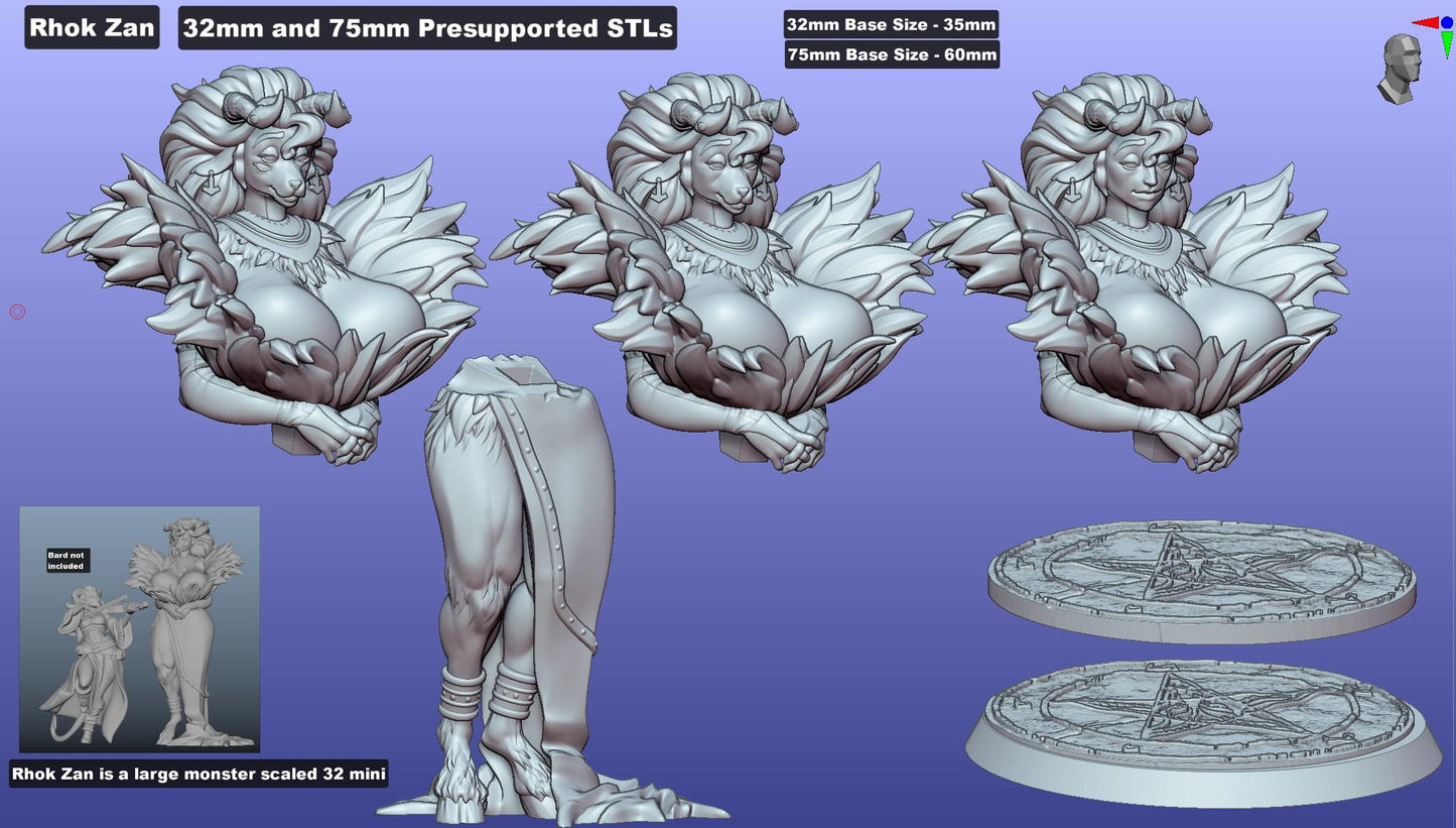 Rhok Zan - Lovecraftian Pin-Up by Gaz Minis