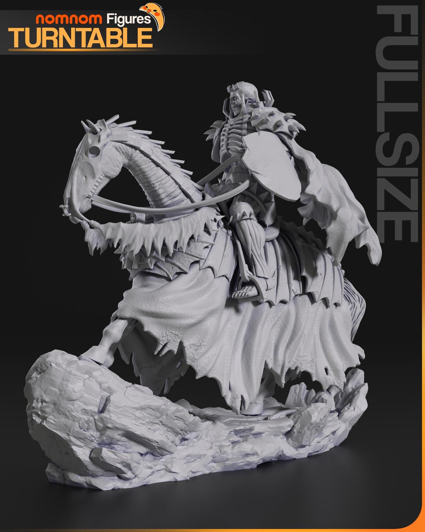 Skull Knight Statue Model Kit by Nomnom Figures
