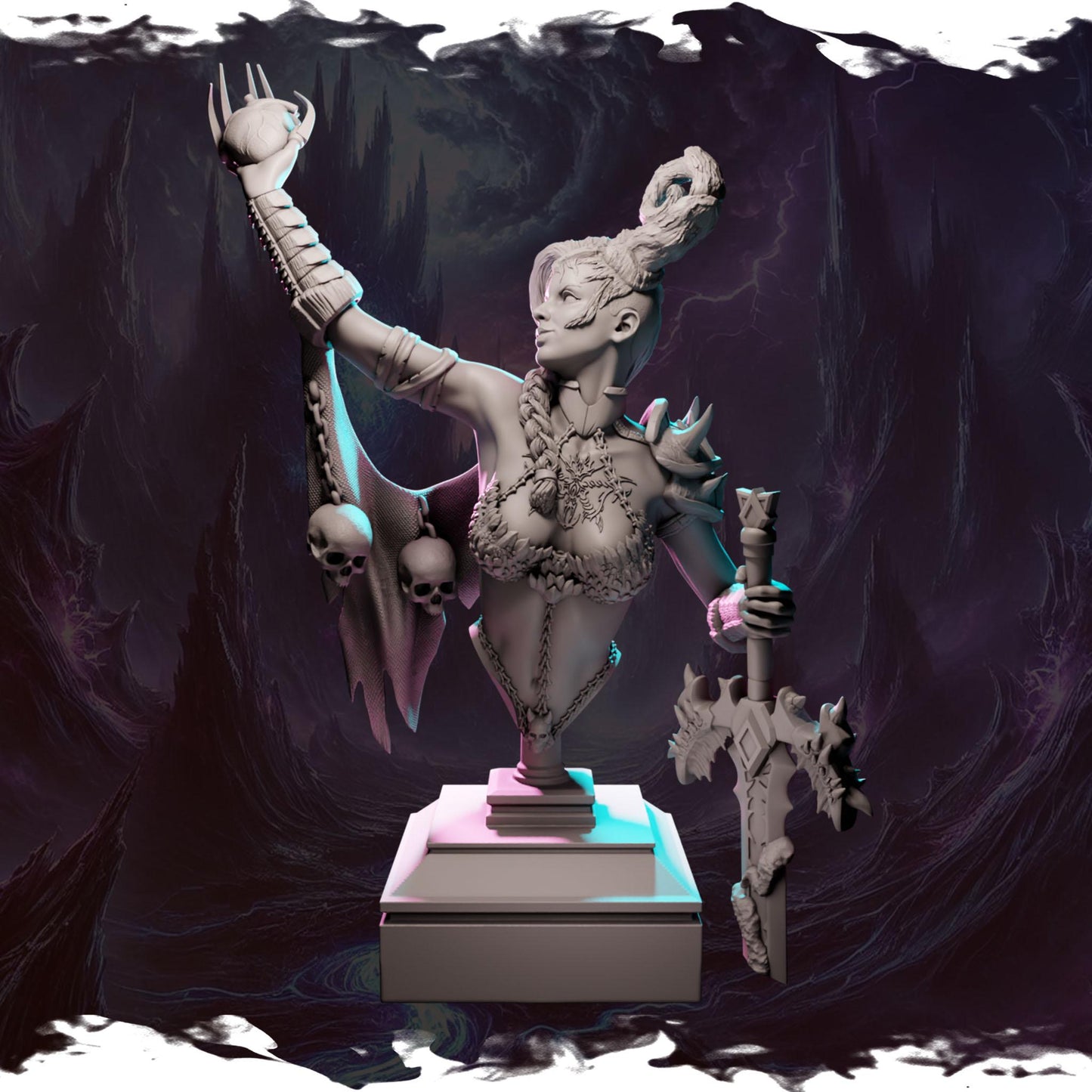 Nixara from "Ladies of Chaos Aftermath" by Blackbird Miniatures