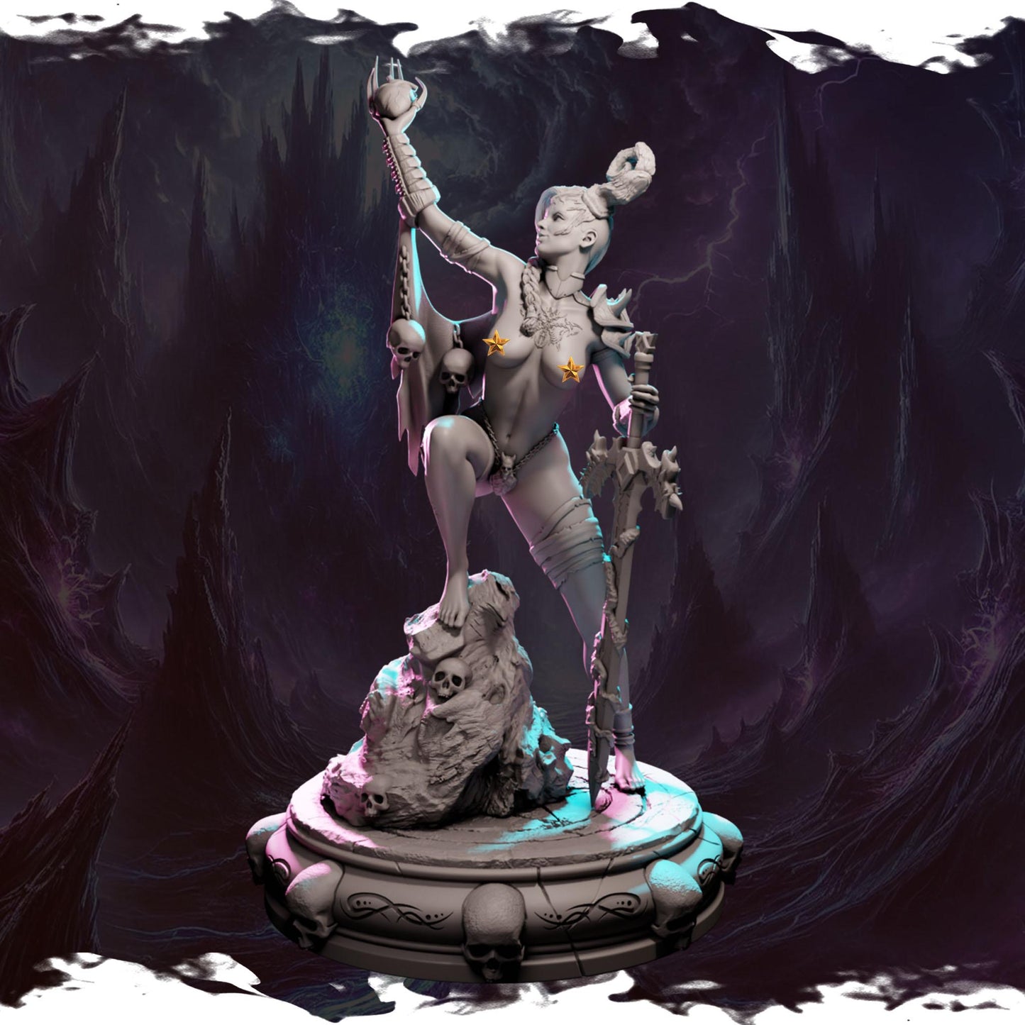 Nixara from "Ladies of Chaos Aftermath" by Blackbird Miniatures