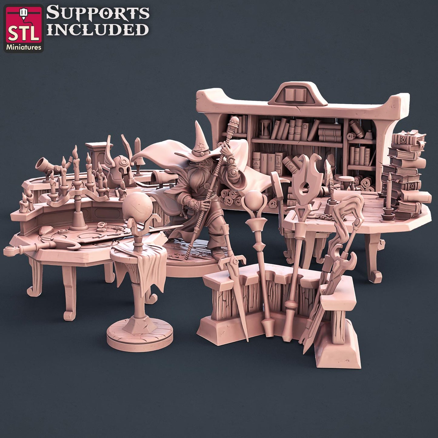 Wizard Set by STL Miniatures