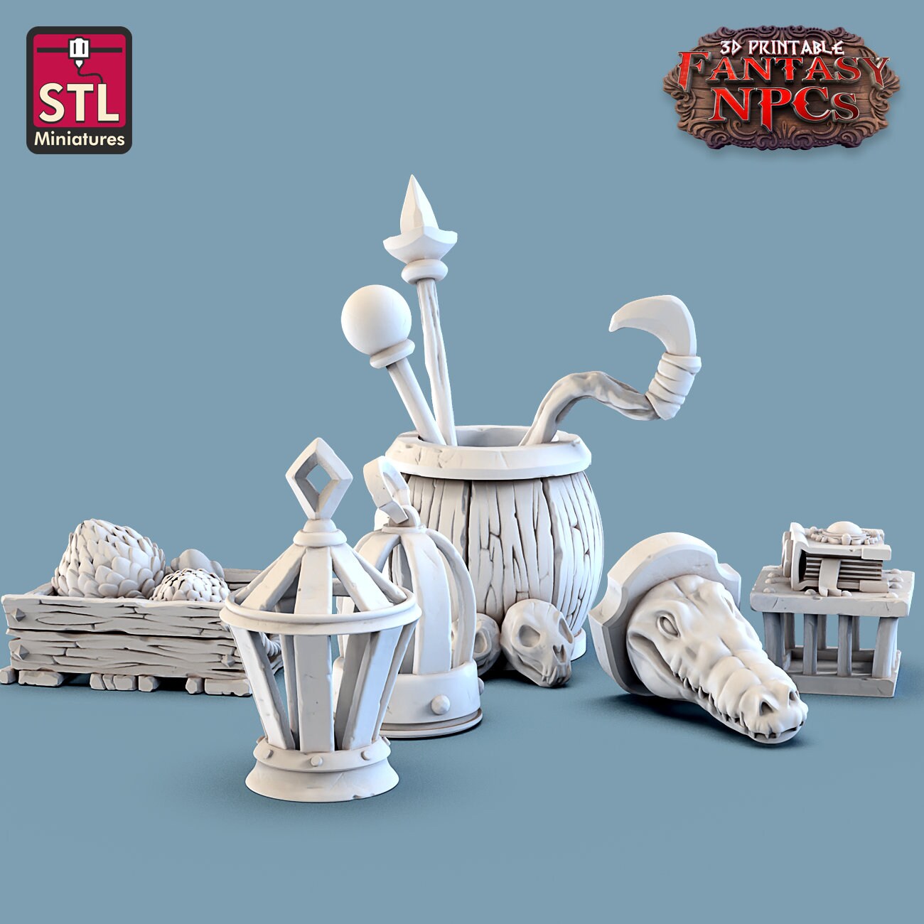 Magic Item Vendor Set by STL Miniatures