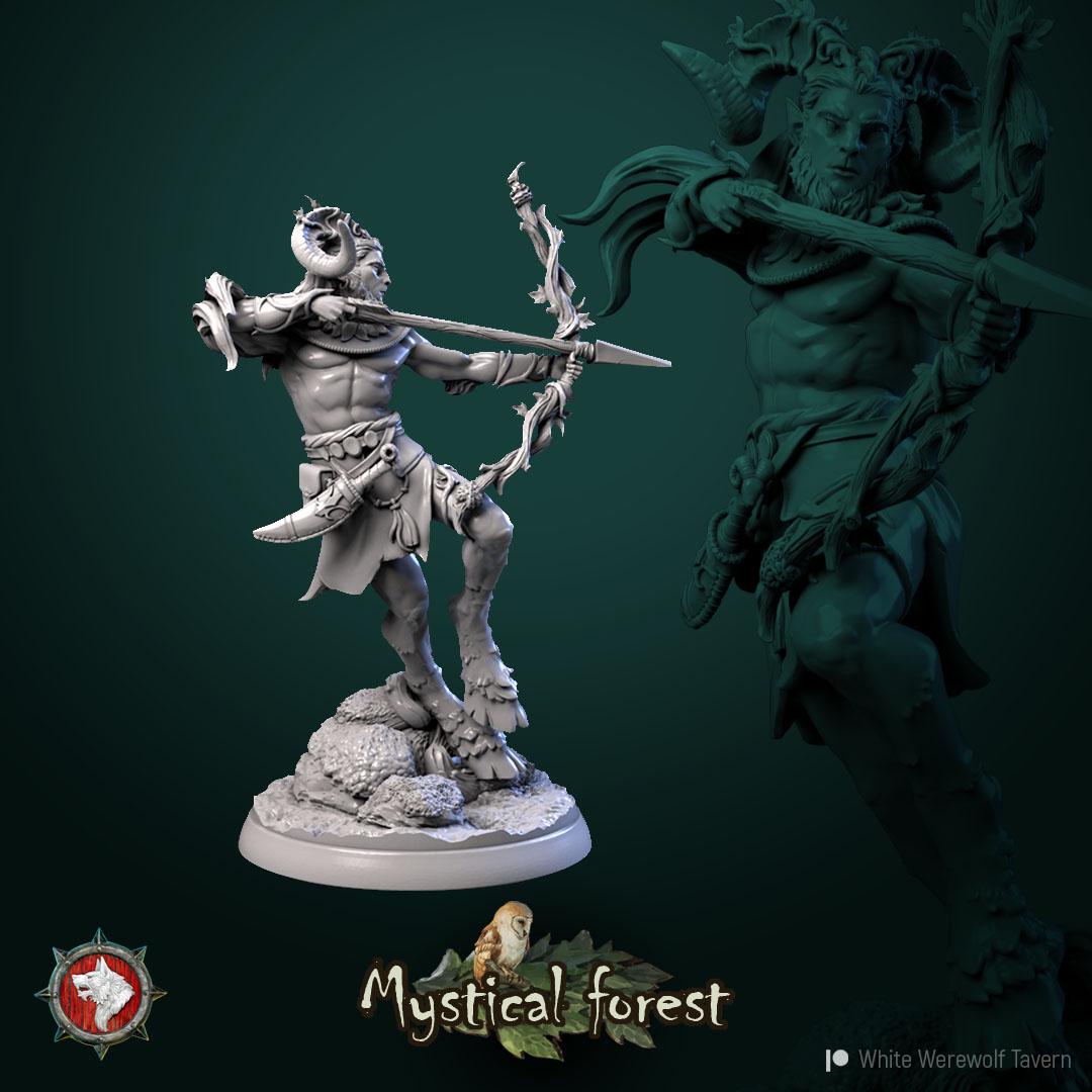 Satyrs from "Mystical Forest" by White Werewolf Tavern Miniatures