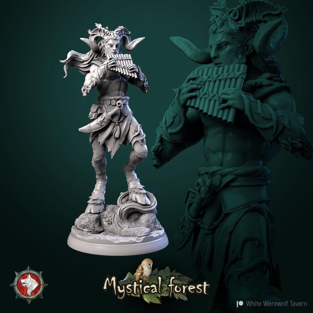 Satyrs from "Mystical Forest" by White Werewolf Tavern Miniatures