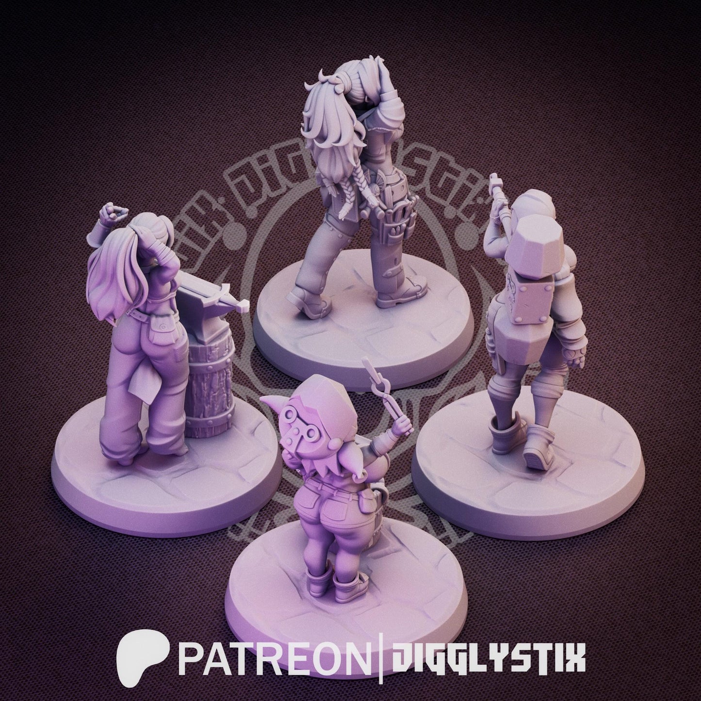 Fantasy Blacksmiths Bundle by Jigglystix Pin Up Factory