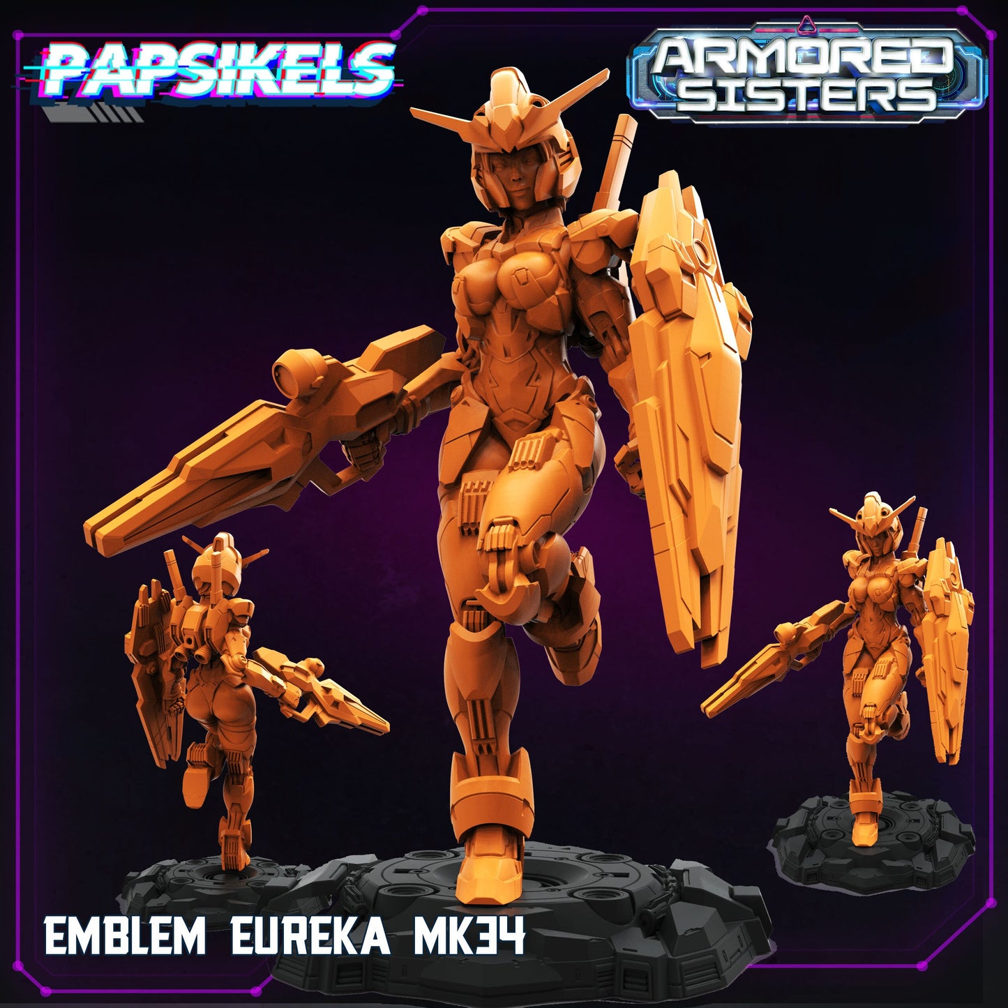 Armored Sisters by Papsikels Miniatures