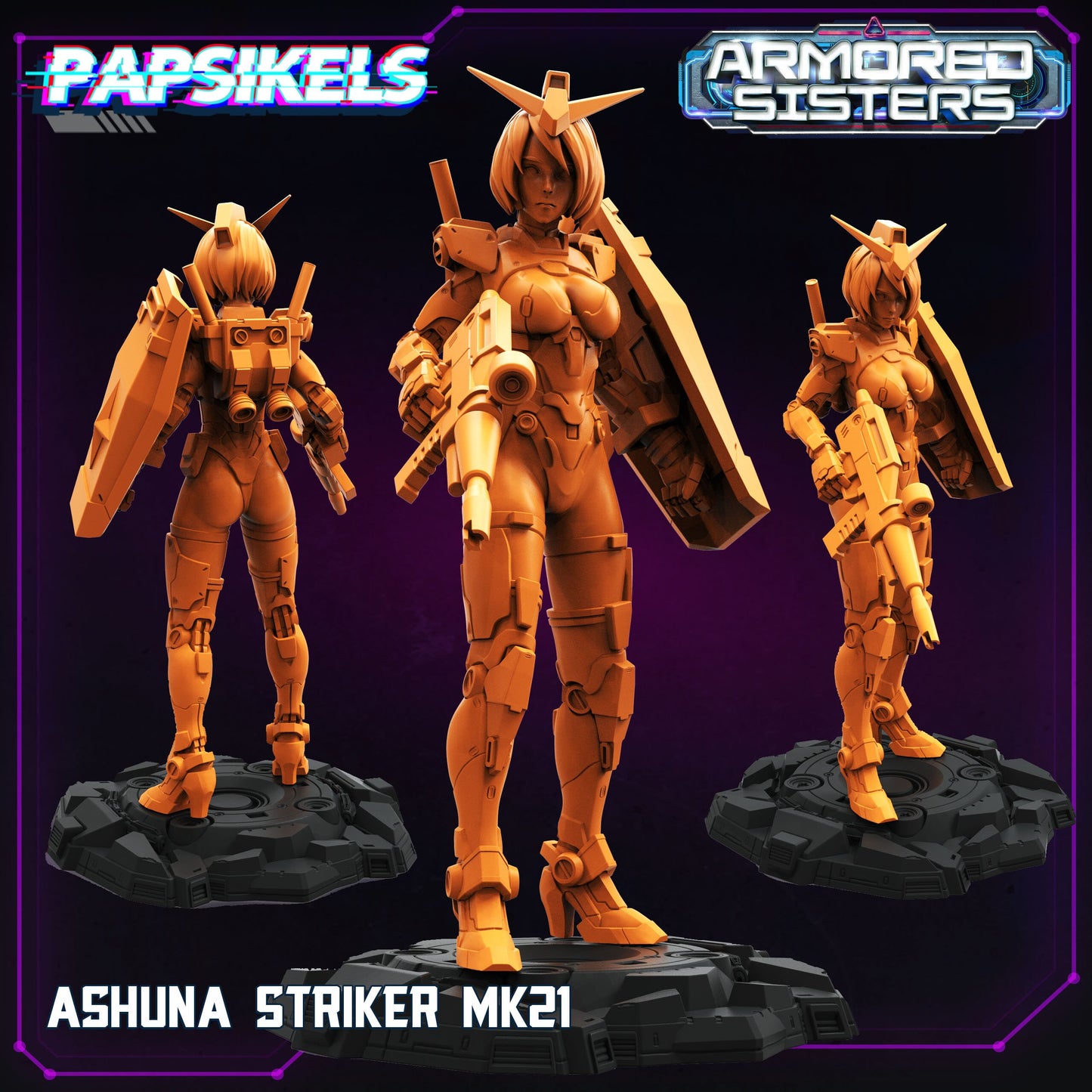 Armored Sisters by Papsikels Miniatures