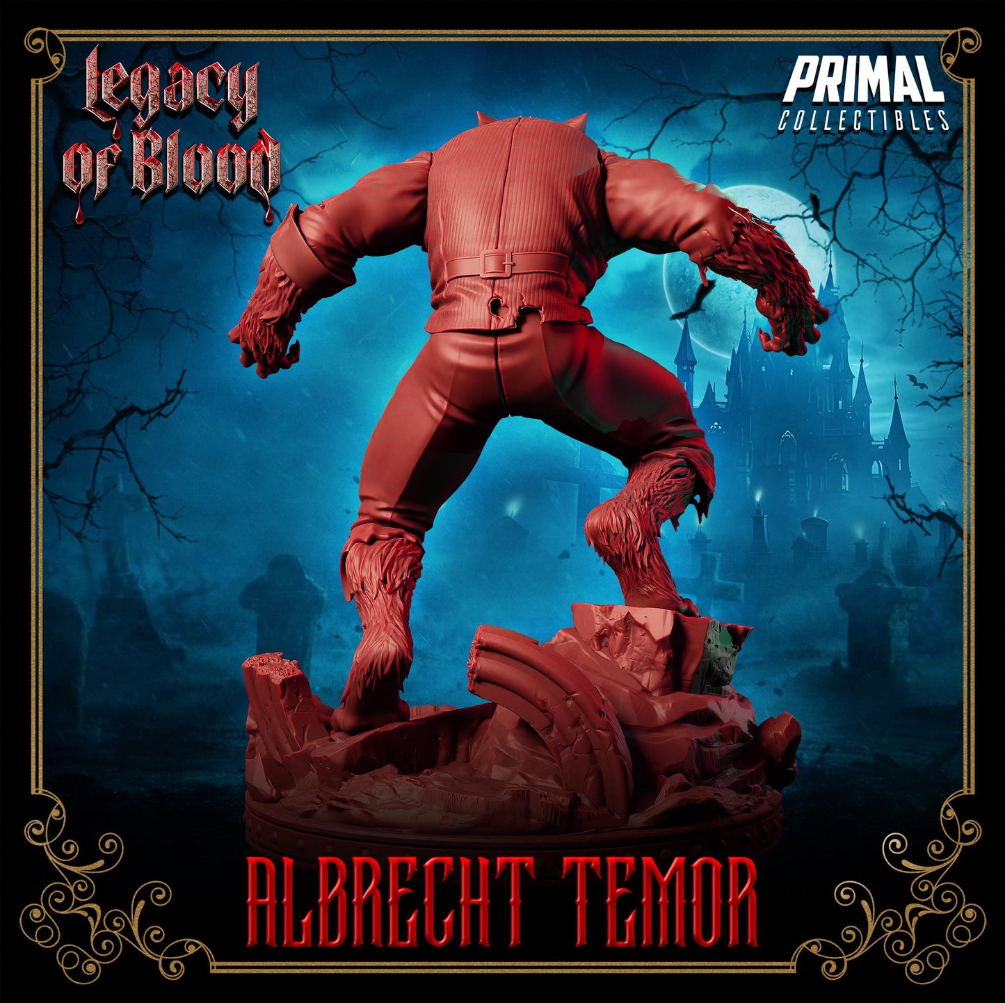 Werewolf - Albertch Tremor From Legacy of Blood by Primal Collectibles Miniatures Heroquest RPG