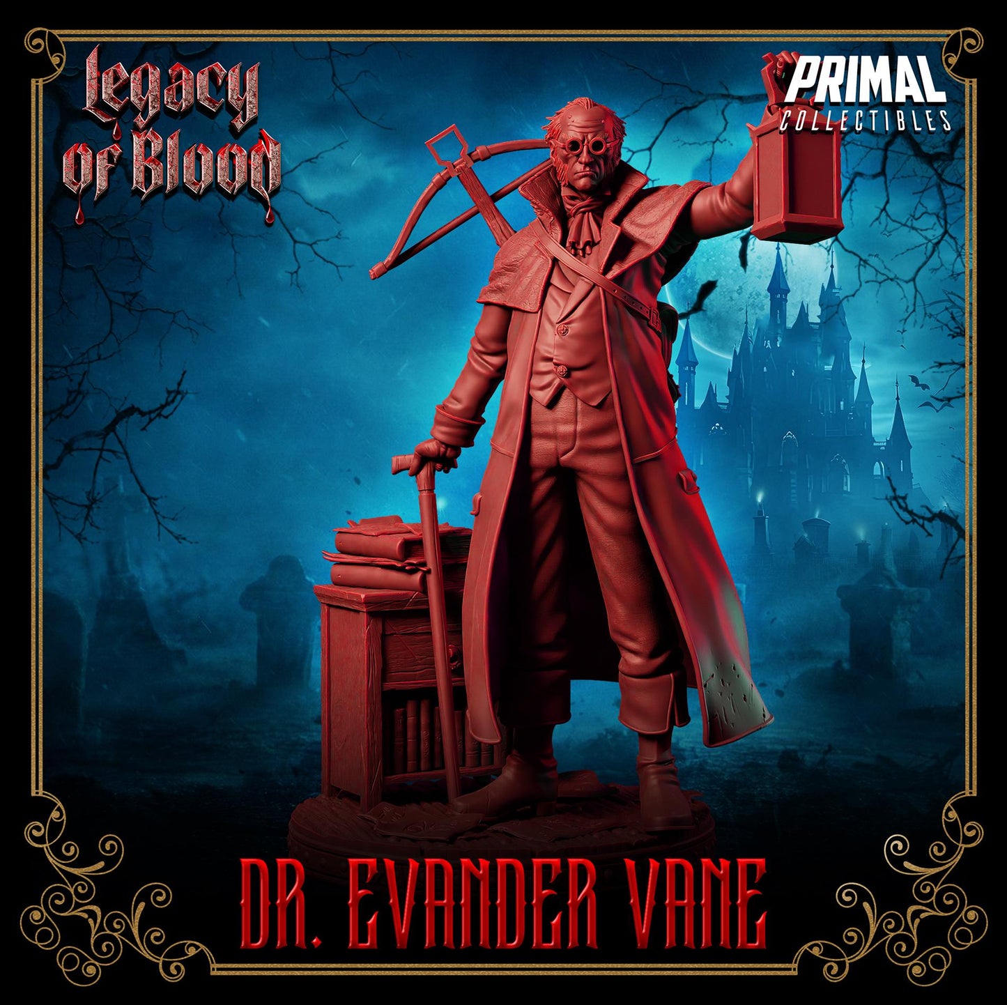 Human - Dr. Evander Vane From Legacy of Blood by Primal Collectibles Miniatures Heroquest RPG