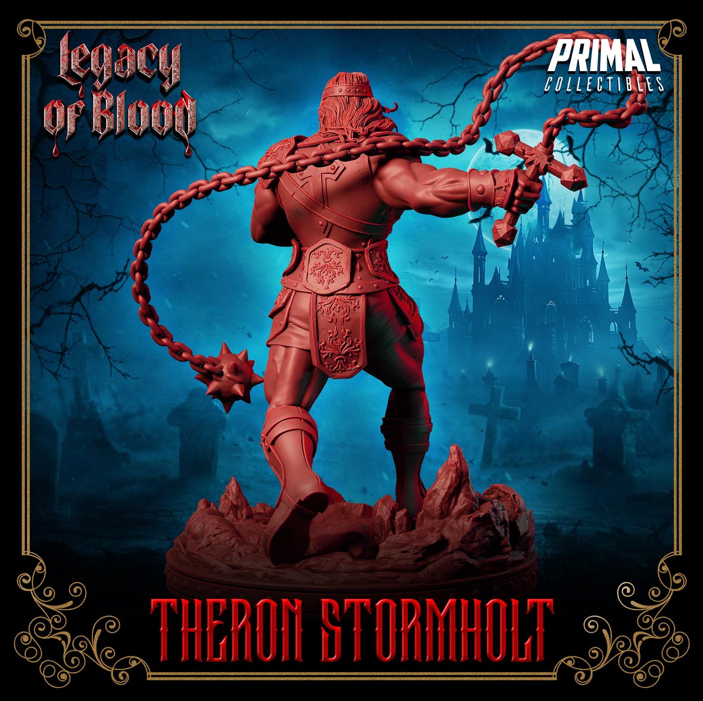 Warrior - Theron Stormholt From Legacy of Blood by Primal Collectibles Miniatures Heroquest RPG