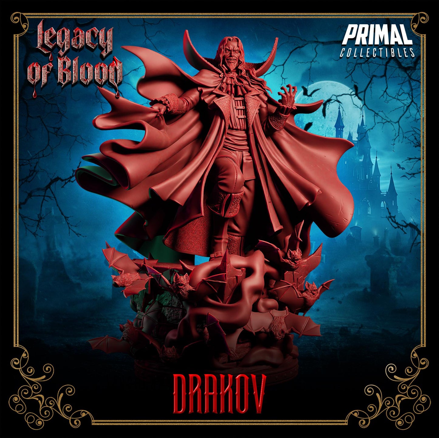 Vampire Lord - Drakov Dracula From Legacy of Blood by Primal Collectibles Miniatures Heroquest RPG