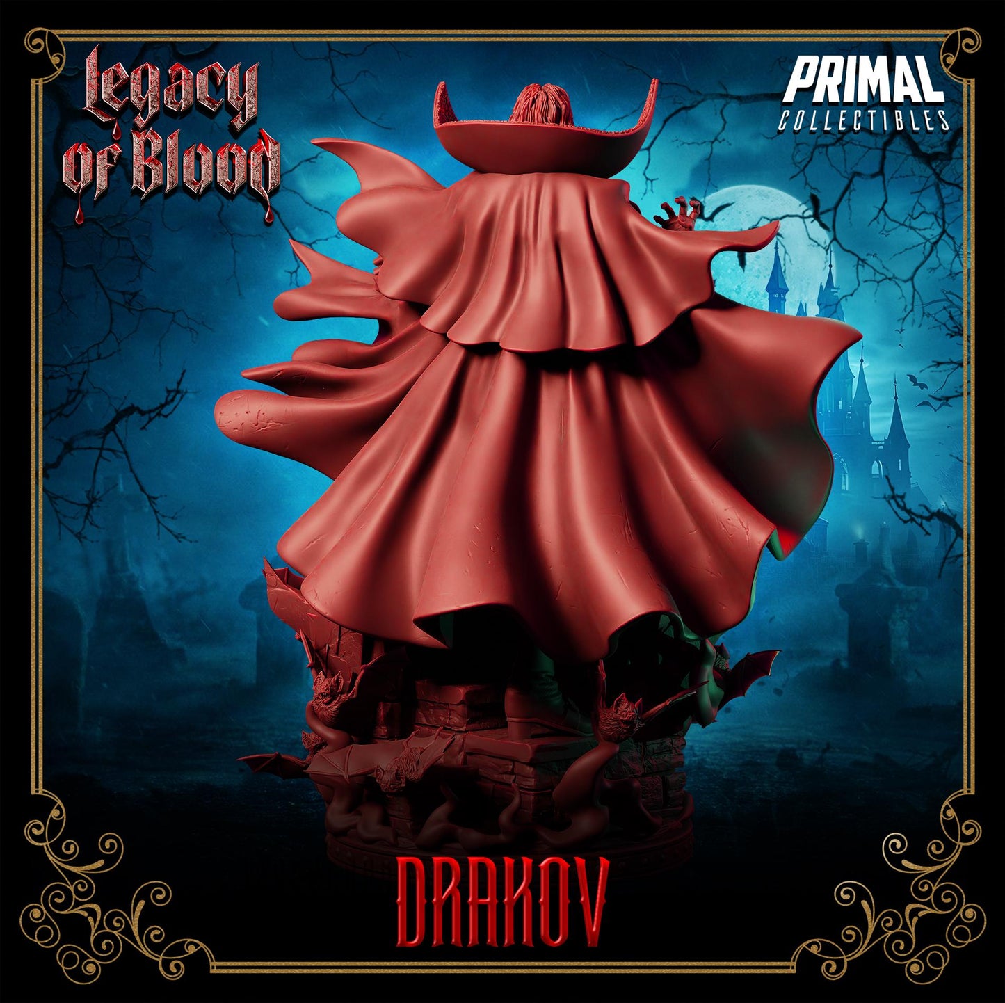 Vampire Lord - Drakov Dracula From Legacy of Blood by Primal Collectibles Miniatures Heroquest RPG
