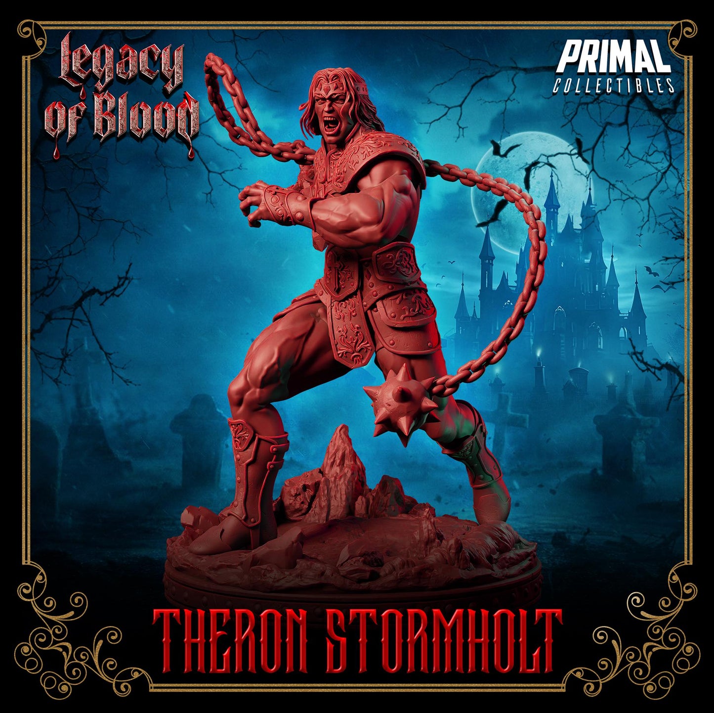 Warrior - Theron Stormholt From Legacy of Blood by Primal Collectibles Miniatures Heroquest RPG