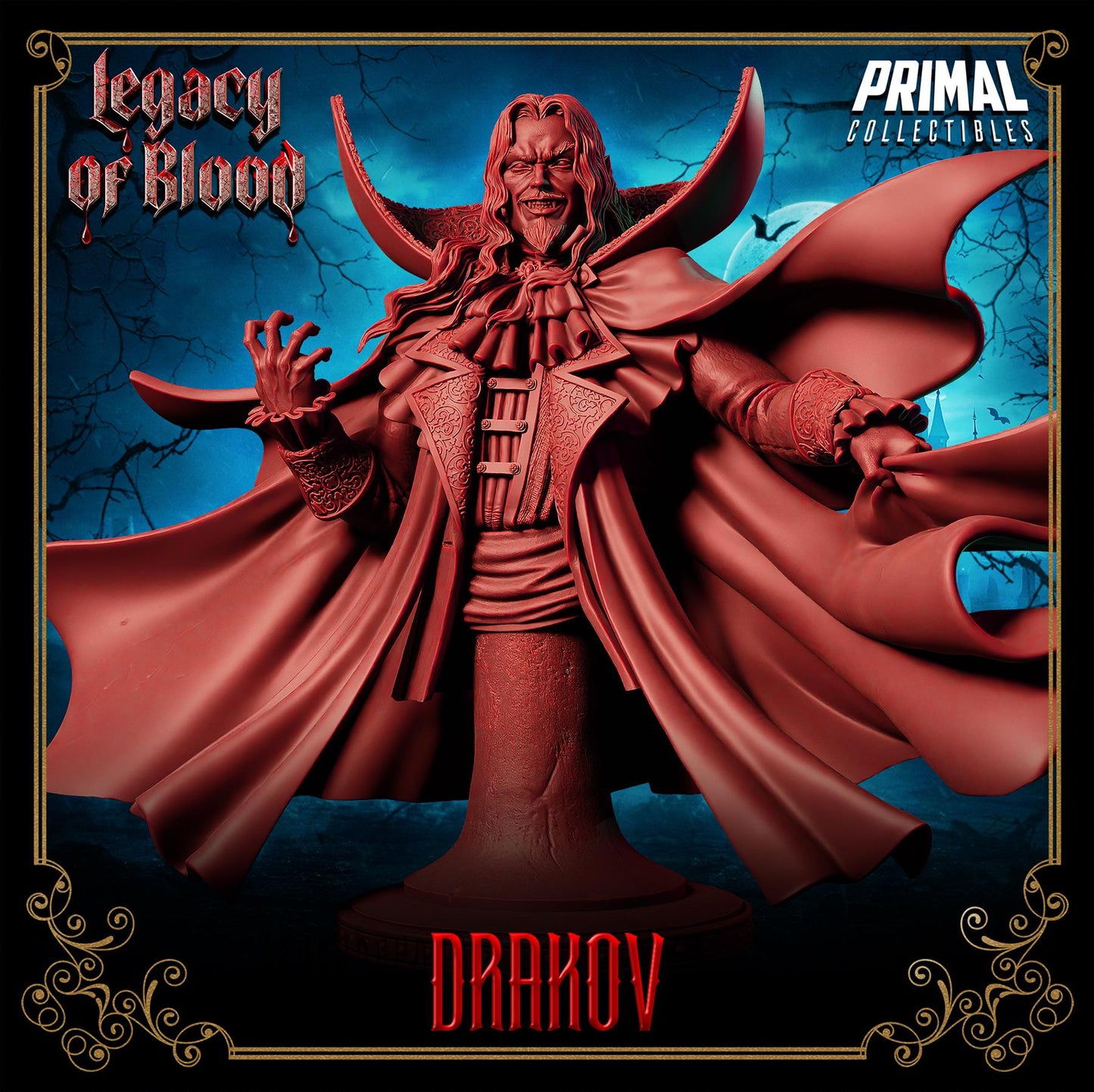 Vampire Lord - Drakov Dracula From Legacy of Blood by Primal Collectibles Miniatures Heroquest RPG