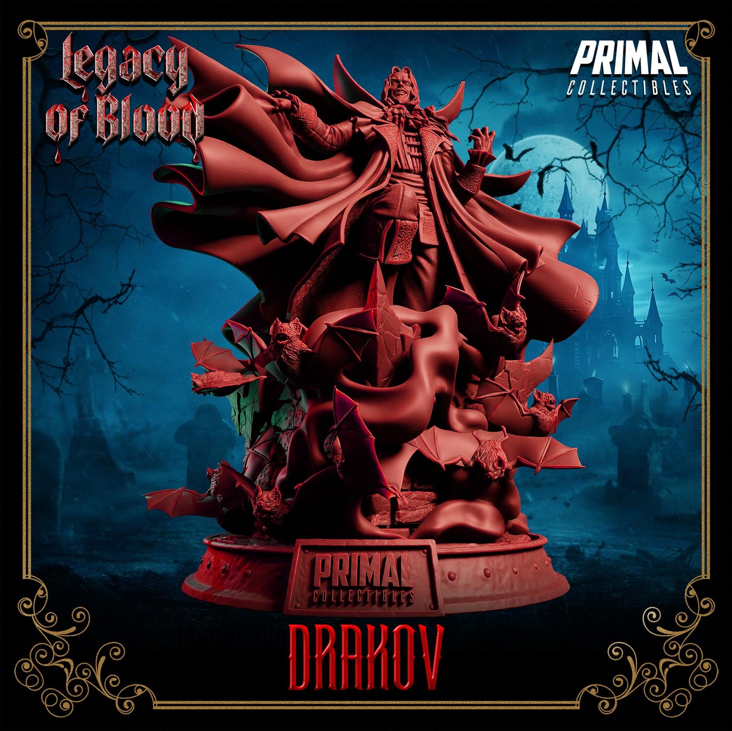 Vampire Lord - Drakov Dracula From Legacy of Blood by Primal Collectibles Miniatures Heroquest RPG
